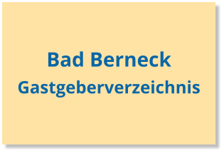 Bad Berneck Gastgeberverzeichnis